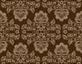 Vector seamless vintage floral pattern Royalty Free Stock Photo