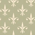 Vintage pattern fleur de lis. Royalty Free Stock Photo