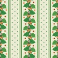 Vector seamless wallpaper background pattern on hawthorn theme