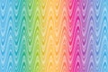 Vector seamless wavy rainbow striped pattern with waves Royalty Free Stock Photo