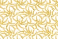 Vector Seamless Wheat Background, Bakery Backdrop, Decorative Floral Pattern.