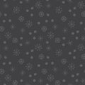 Vector Seamless Winter Pattern Background Snowflakes. Can be used for textile, parer, scrapbooking, wrapping, web and print design Royalty Free Stock Photo
