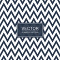 Vector seamless zigzag pattern - trendy design. Geometric striped background. Blue and white chevron texture Royalty Free Stock Photo