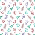 Vector seamlesss pattern, graphic illustration