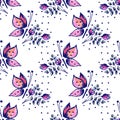 Vector seamlesss pattern, graphic illustration