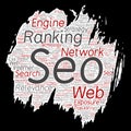 Vector search results engine optimization Royalty Free Stock Photo