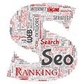 Vector search results engine optimization top rank seo Royalty Free Stock Photo