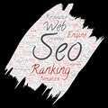 Vector search results engine optimization top rank Royalty Free Stock Photo