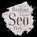Vector search results engine optimization top rank Royalty Free Stock Photo