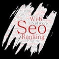Vector search results engine optimization top rank Royalty Free Stock Photo
