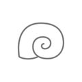 Seashell line icon.