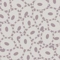 Vector Seashells in Brown Texture Seamless Repeat Pattern