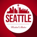 Vector Seattle Skyline Design