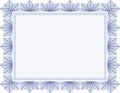 Vector Secure blank guilloche certificate