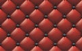 Vector seemless pattern of the image of the luxurious red upholstery with the metallic black buttons.Print