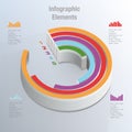 Vector segmented pie chart