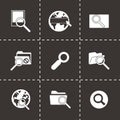 Vector seo icon set Royalty Free Stock Photo