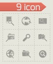 Vector seo icon set Royalty Free Stock Photo