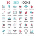 Vector 30 SEO icons