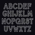 Vector serif font.