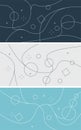 vector set of abstract avantgarde backgrounds with geometric shapes and lines