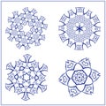 Vector Set of Abstract Sacred Geometry Symbols. Royalty Free Stock Photo