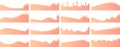 Vector Set of Abstract Wave Divider Shapes â Top and Bottom Borders for Websites, Apps, Banners, Posters
