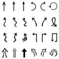 Vector set of 24 arrows