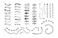 Vector set of arrows of various shapes