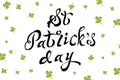 Vector set of banners for St. Patrick`s Day. Illustration with hand drawn sketch.