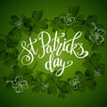 Vector set of banners for St. Patrick`s Day. Illustration with hand drawn sketch.