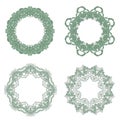 Vector Set of Baroque Lace Frame
