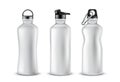 Vector set of plastic sport bottles for drinks Royalty Free Stock Photo