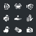 Vector Set of Bribe Icons.