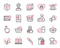 Vector Set of Business icons related to Delete purchase, Drums and Honeymoon cruise. Vector