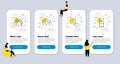 Vector Set of Business icons related to Ranking, Dislike and Security contract. Vector