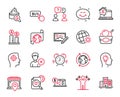 Vector Set of Business icons related to Remove account, Photo edit and Online accounting. Vector