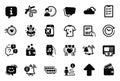 Vector Set of Business icons related to Time change, Cloudy weather and Ram. Vector
