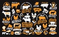 Vector set of butchery labels, logos, icons, design elements