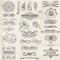 Calligraphic Design Elements Royalty Free Stock Photo