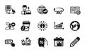 Vector set of Chart, Pencil and Internet book icons simple set. Vector