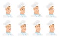 Vector set of chef-cooker characters.