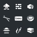 Vector Set of China Icons.