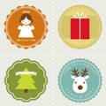 Vector set: Christmas labels