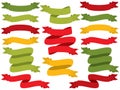 Vector Set of Christmas Ribbons