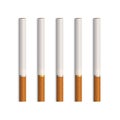 Vector Set of Cigarettes Isolated on White