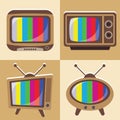 Vector set of classic television 1