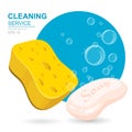 Vector Set of cleaning service elements.