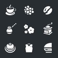 Vector Set of Coffee Icons.