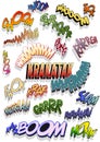 Vector Onomatopoeia Words and Sounds Royalty Free Stock Photo